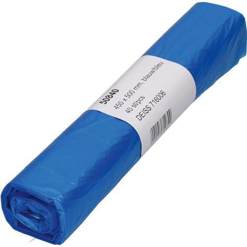 Deiss Müllsäcke 20 L Blau PE (Polyethylen) 10 Mikron (20 x, 20 l)