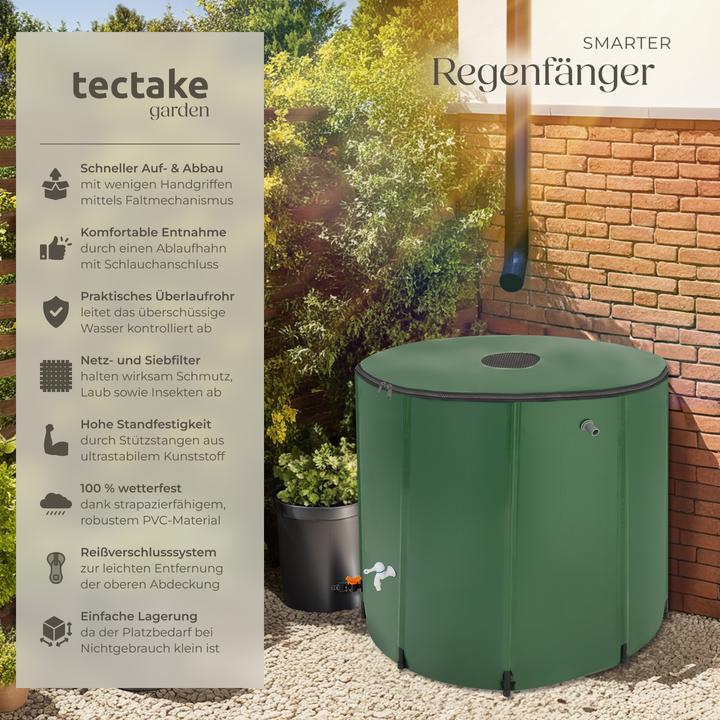 Image du produit tectake Récupérateur d’eau de pluie (750 l)