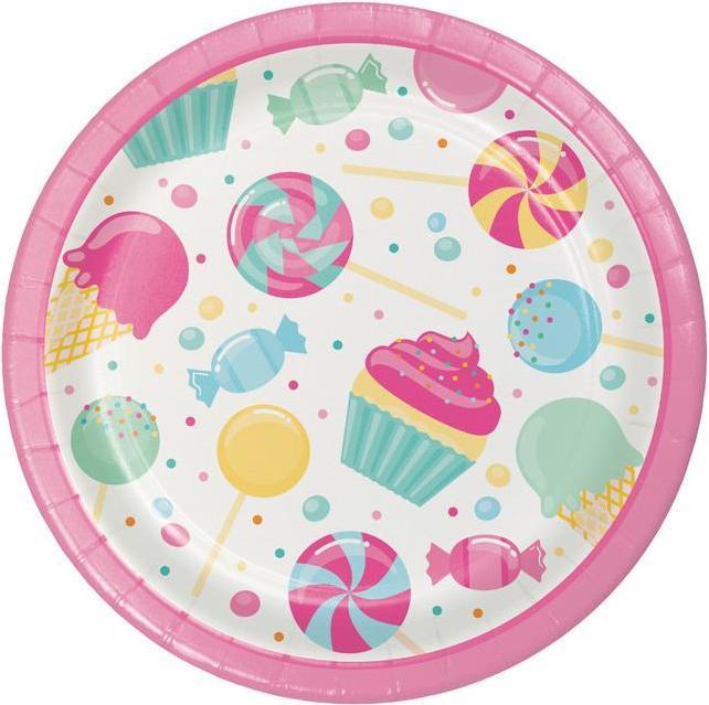 Produktbild Creative Party Candy Bouquet Geburtstag Dessertteller (Packung mit 8 Stück) (8 x)