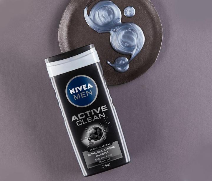Actual product image NIVEA Men Active Clean (250 ml, Liquid shampoo)