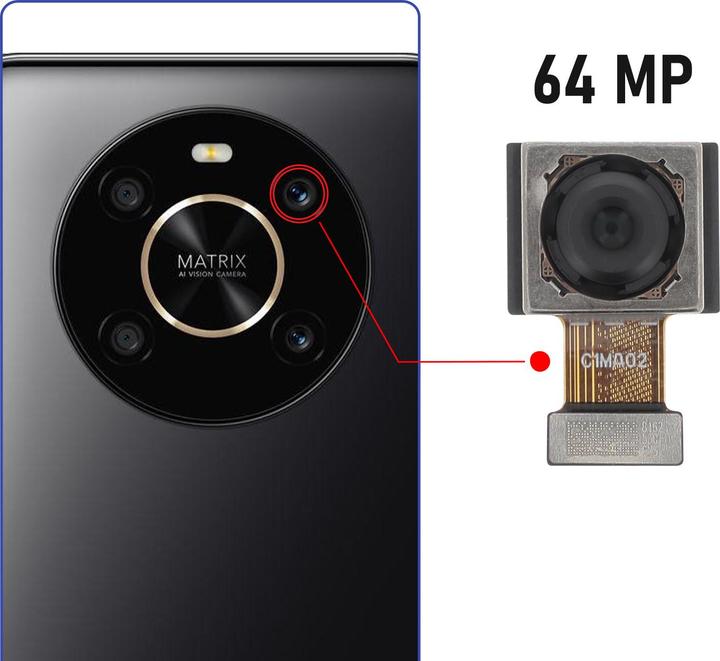 Actual product image Clappio Rear camera spare part (Rechargeable battery, Honor Magic 4 Lite)