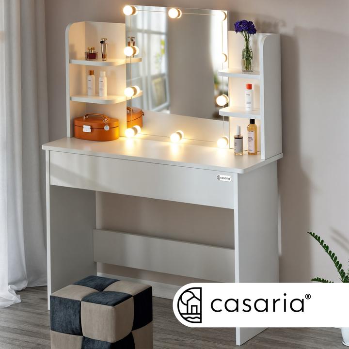 Image du produit Casaria Coiffeuse (108 x 40 x 140 cm)