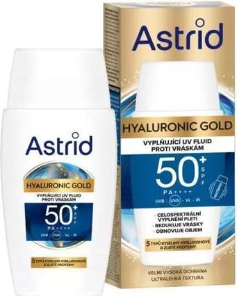 Astrid Filling Daily Facial Fluid Spf 50 Hyaluronic Gold - 50 Ml (Sonnencreme, SPF 50, 50 ml)