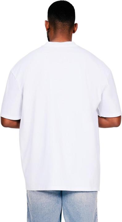 Immagine prodotto Universal Textiles Maglietta oversize da uomo in cotone Ringspun con scollo esteso e alta (S)