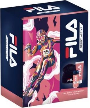 Actual product image FILA 2024 Bravery Woman Deodorant Spray 150 Ml + Bath Gel 500 Ml + Beanie (Spray, 150 ml)