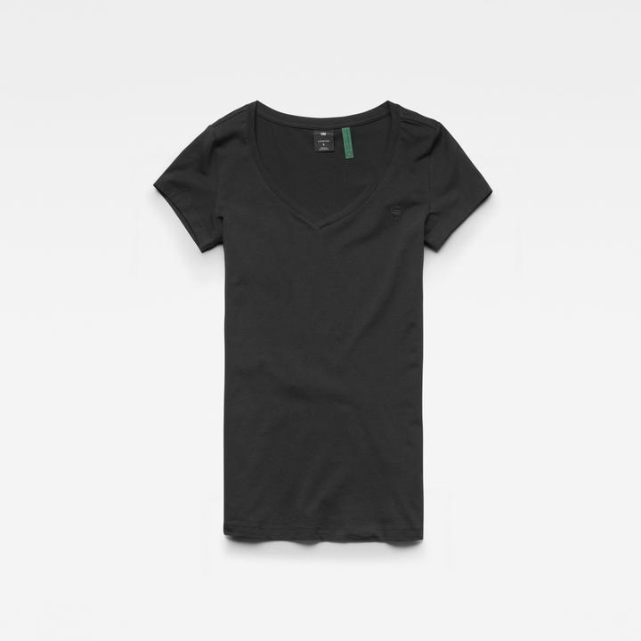 Actual product image G-Star Short Sleeve Base T-Shirt V-Neck Black (S)
