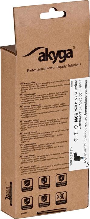 Immagine prodotto Akyga AK-ND-26 - Notebook - Interno - 100 - 250 V - 50 - 60 Hz - 90 W - 19,5 V (90 W)