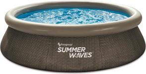 Summer Waves Pool Quick Set Dunkles Doppel-Rattan (305 x 76 cm)
