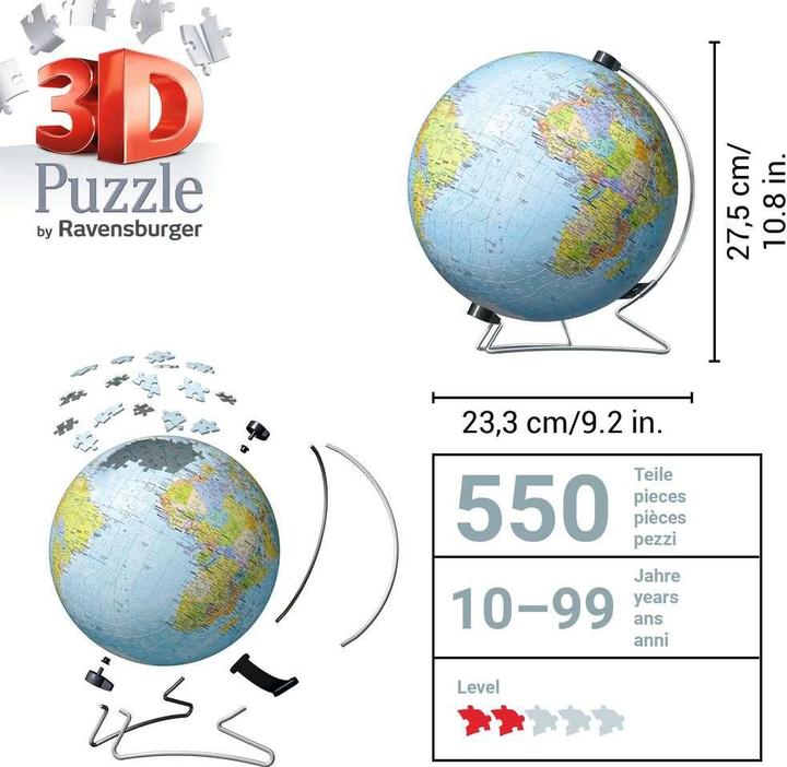 Actual product image Ravensburger Globe (540 pieces)