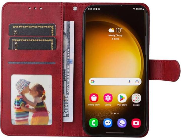 Produktbild Cover-Discount Premium Handyhülle Etui rot (Samsung Galaxy S24 Ultra)