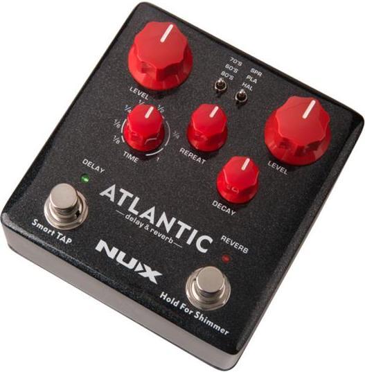 Actual product image NUX NDR-5 Atlantic delay and reverb pedal with guitar cable (Guitar)