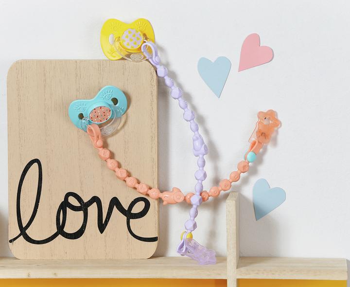 Actual product image Zapf Creation Baby born Magic Pacifier & Chain (1 x, from 3 yrs.)