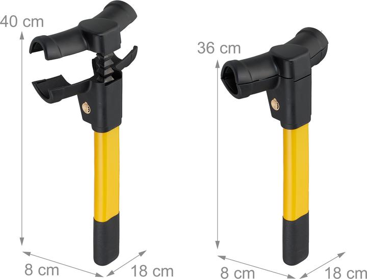 Actual product image Relaxdays Steering wheel lock