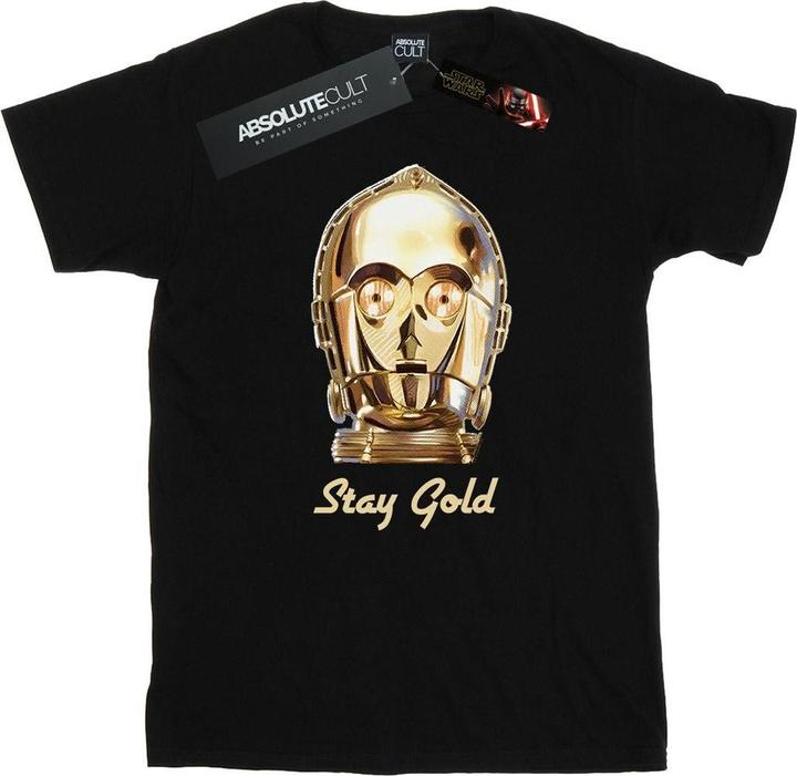 Star Wars The Rise Of Skywalker C3PO Stay Gold TShirt (L)