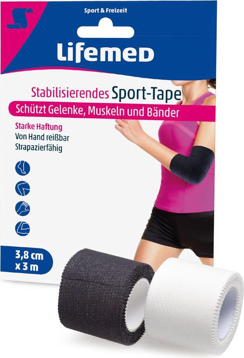 Actual product image Lifemed Stabilising sports tape, set of 6 (3 m)