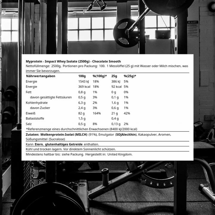 Actual product image MyProtein Impact Whey Isolate (Chocolate, 1 pcs., 2500 g)