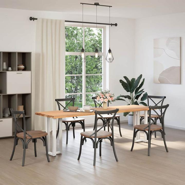 Image du produit VidaXL Pieds de table de bar en T 2 pcs. Blanc 40x35x(101-102) cm Pied de table en acier