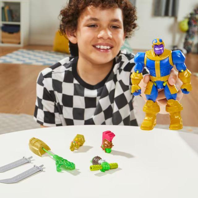 Image du produit Hasbro MixMashers Marvel Thanos individualisierbare Avengers Mix-And-Match Deluxe Action-Figur & Accessoire