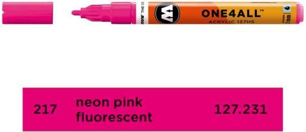 Image du produit Molotow Feutre One4all 127HS néon rose fluo (Pink, 2 mm, 1 x)