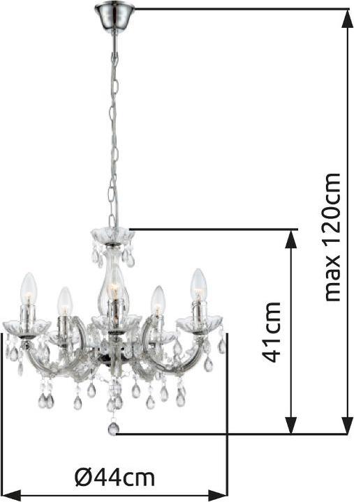 Image du produit Globo Chandelier Cuimbra Ii (44 cm)