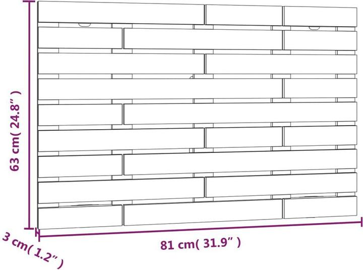 Actual product image VidaXL Oksiutka (81 x 3 x 63 cm)