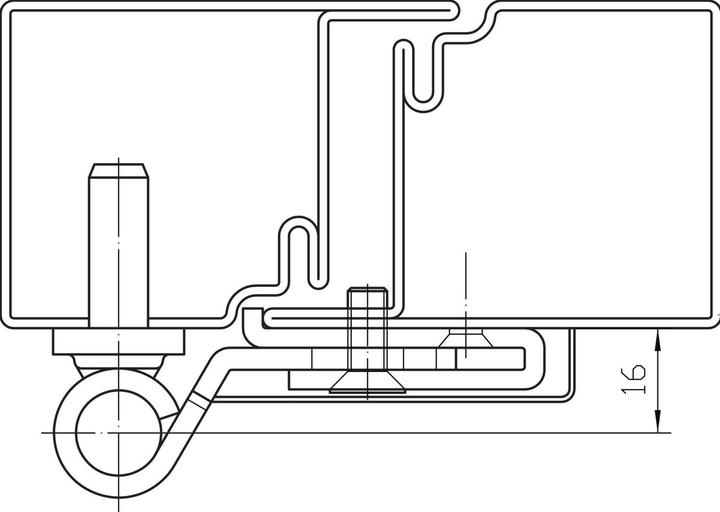 Produktbild Simonswerk SIMONS Türband Multi 2D/VN 5046, Rollen-ø 20 mm, Bandhöhe 100 mm, silberfärbig