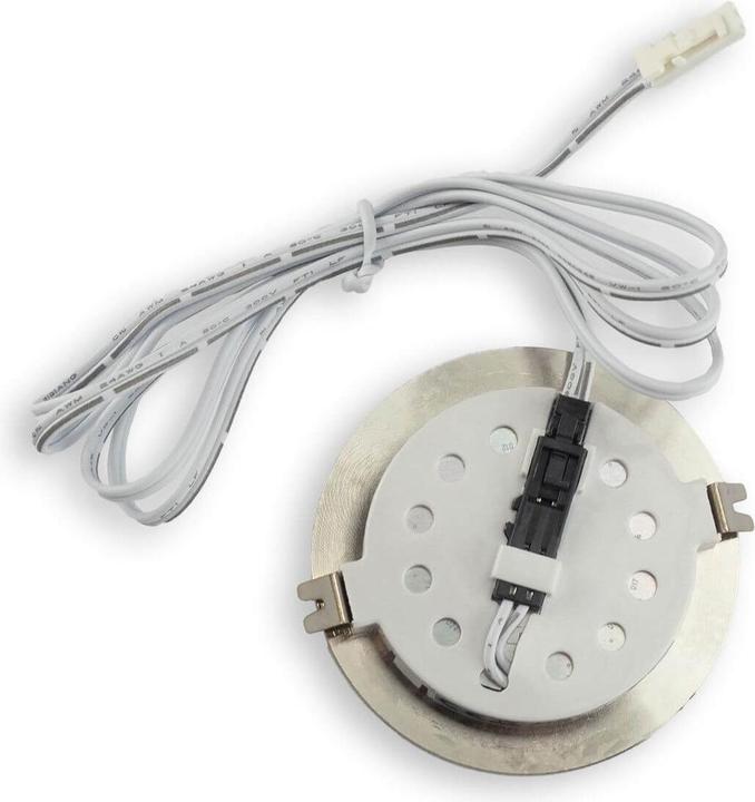 Produktbild Isoled LED Möbeleinbaustrahler MiniAMP silber, 2W, 24V DC warmweiss 3000K, dimmbar