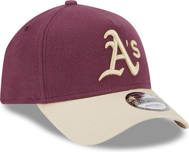 New Era A-Frame 9Forty Cap MOLESKIN Oakland Athletics maroon (One Size)