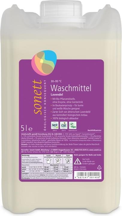 Actual product image Sonett Waschmittel flüssig 30°-95°C Lavendel (67 Washing cycles, Liquid detergent)