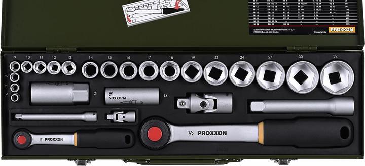 Produktbild Proxxon Steckschlüsselsatz (23 mm, 32 mm, 18 mm, 6 mm, 22 mm, 13 mm, 16 mm, 20 mm, 28 mm, 26 mm, 27 mm, 17 mm, 21 mm, 11 mm, 15 mm, 30 mm, 29 mm, 24 mm, 12 mm, 25 mm, 10  mm, 8 mm, 9 mm, 31 mm, 7 mm, 14 mm, 19 mm)
