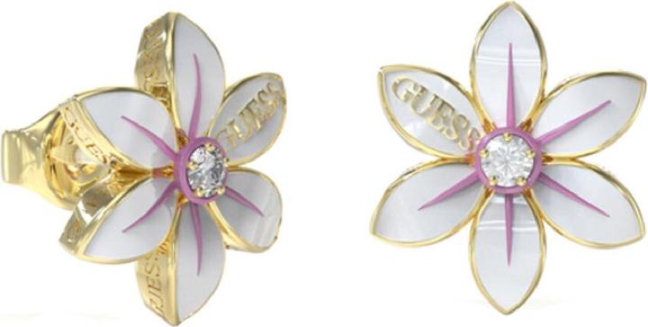 Image du produit Guess Boucles d'oreilles en acier blanc Lotus JUBE04131JWYGWHT/U