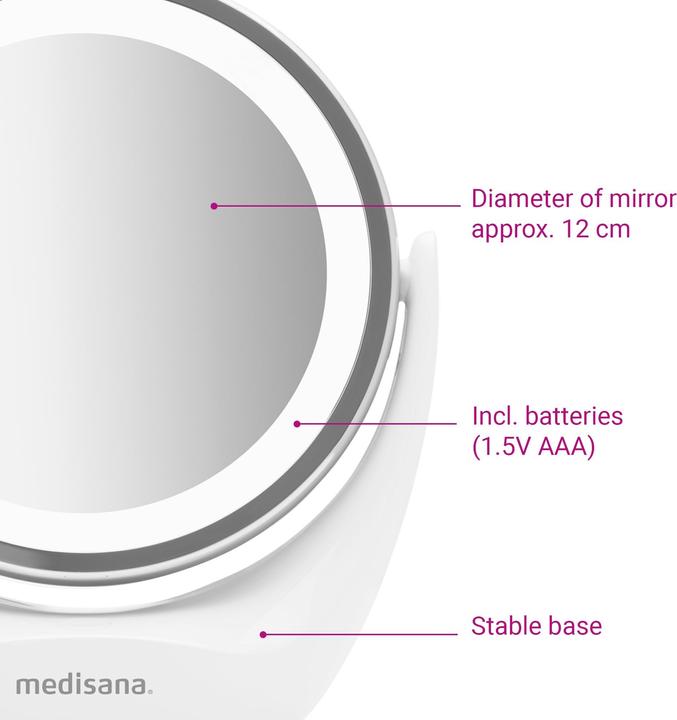 Produktbild Medisana CM 835 2in1 Kosmetikspiegel, Ø 12 cm