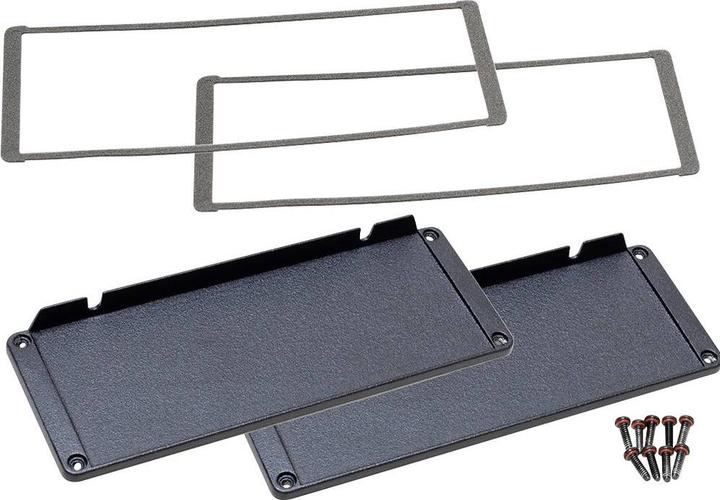 Actual product image Hammond End plate Aluminium Black L x W H 16 194 72 mm 2 pcs.