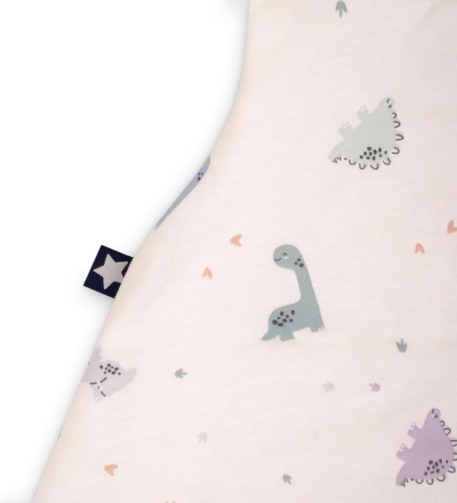 Actual product image Julius Zöllner Jersey Summer Sleeping Bag - 62 - Little Dinos (62 cm, 0.5 TOG, Summer)