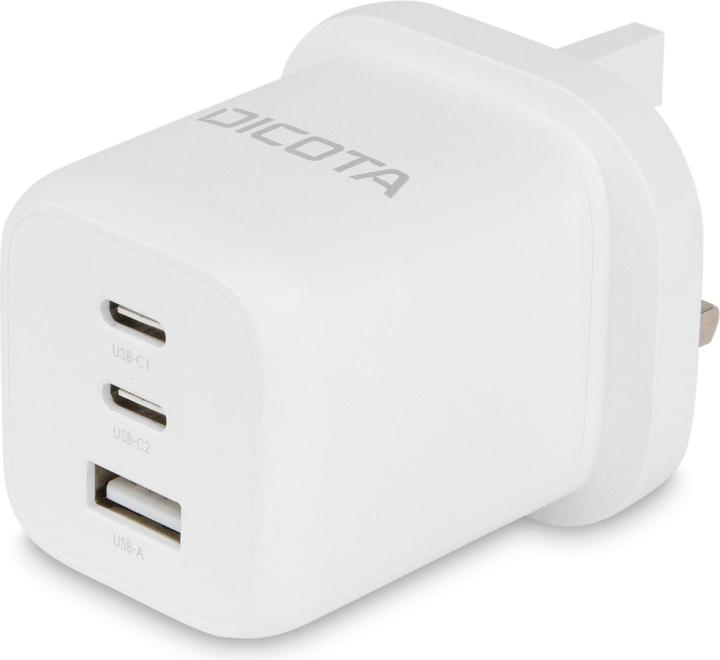Produktbild Dicota Compact 3-Port GaN Wall Charger (65W) UK white (65 W)