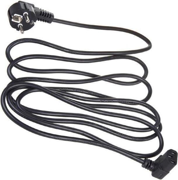 Actual product image Maclean Cable zasilający Cable zasilający, kątowy, 3 pin, wtyk EU,, MCTV-851 (1.50 m)