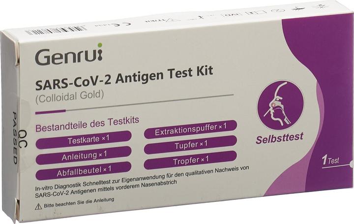 Produktbild Genrui SARS-CoV-2 Antigen Test Kit, 1 Stück (1 x)