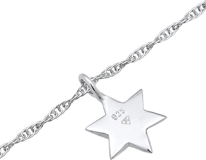 Produktbild Elli Halskette Choker Stern Opal Astro 925 Silber (Synthetischer Opal, 925er Sterling Silber, 36 cm)