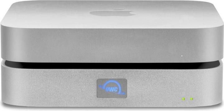 Produktbild OWC 12.0TB (HDD) miniStack STX Stackable Storage and Thunderbolt Hub Xpansion Solution - Silver (M.2 2242)