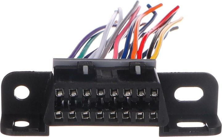 Actual product image Sixtol 16-pin OBD2 socket with 9 cm long connecting cables