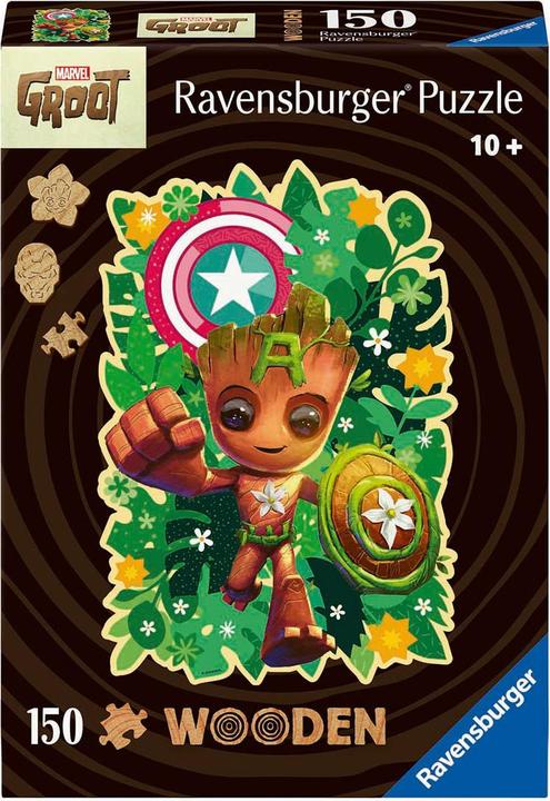 Ravensburger WOODEN Puzzle 12001459 - Groot - 150-piece contour wooden puzzle with sturdy (150 pieces)