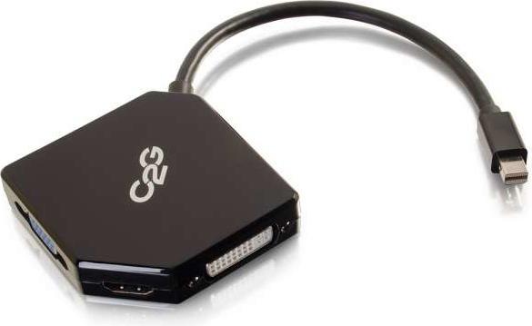 Produktbild C2G Mini DisplayPort to HDMI, VGA, or DVI Adapter Converter (HDMI, VGA, DVI, 8.30 cm)