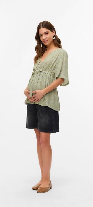 Immagine prodotto Mamalicious Normal geschnitten V-Ausschnitt Weite Ärmel Top Bluse (M)