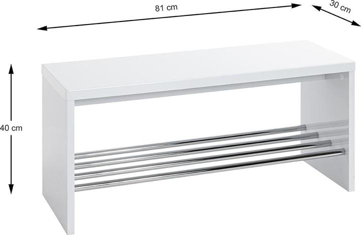 Productafbeelding HAKU Möbel Schoenbank (81 x 30 x 40 cm)
