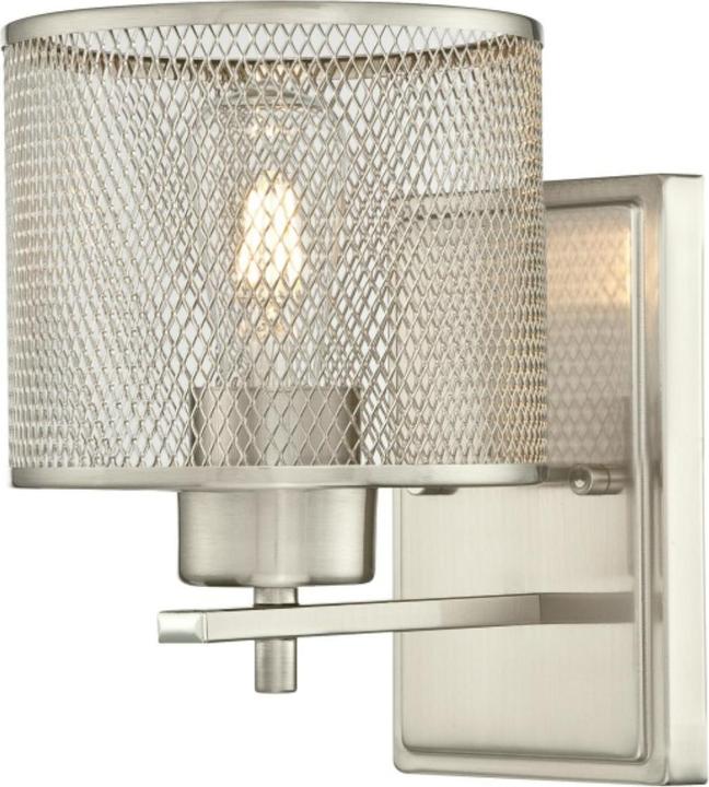 Actual product image Westinghouse Wall Lamp Morrison Brushed Nickel Single Flame (E27)