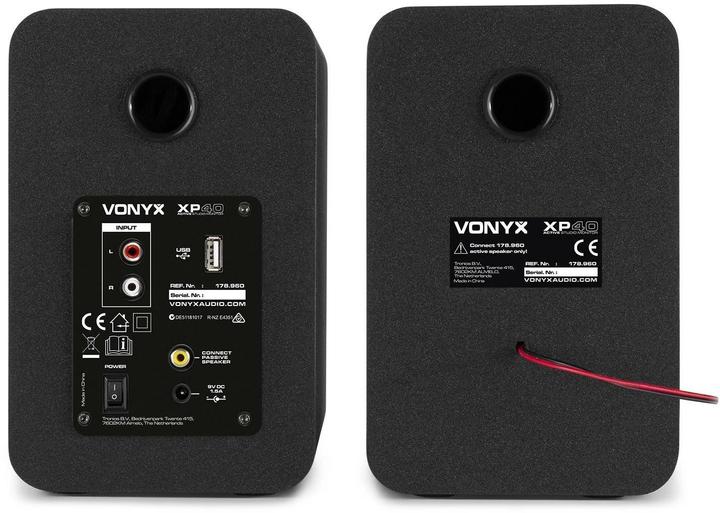 Actual product image Vonyx Studio Monitors XP40 Pair (Active, Pair)