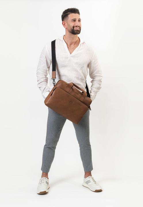 Image du produit Farmhood Porte-documents Nashville en cuir 39 cm pour ordinateur portable