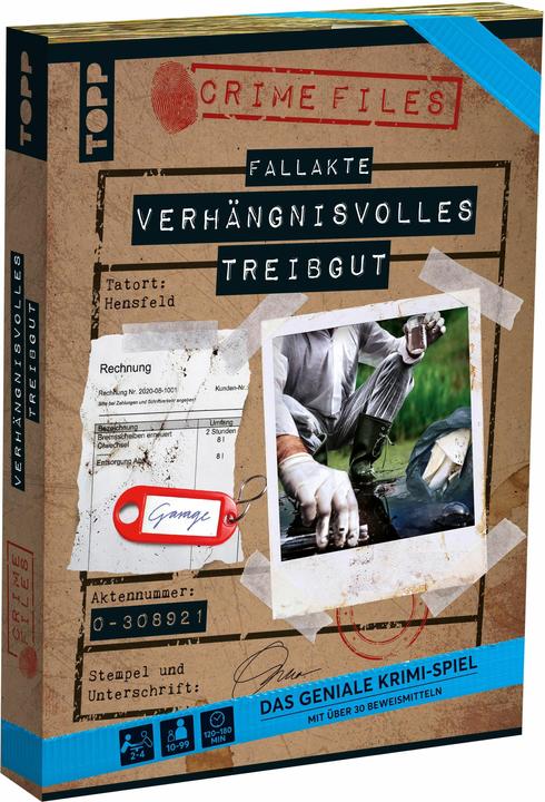 Produktbild TOPP Crime Files – Fallakte: Verhängnisvolles Treibgut – Das geniale Krimispiel mit über 30 (Deutsch)