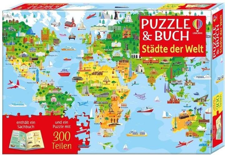 Puzzle & Buch: Städte der Welt (200 Teile)