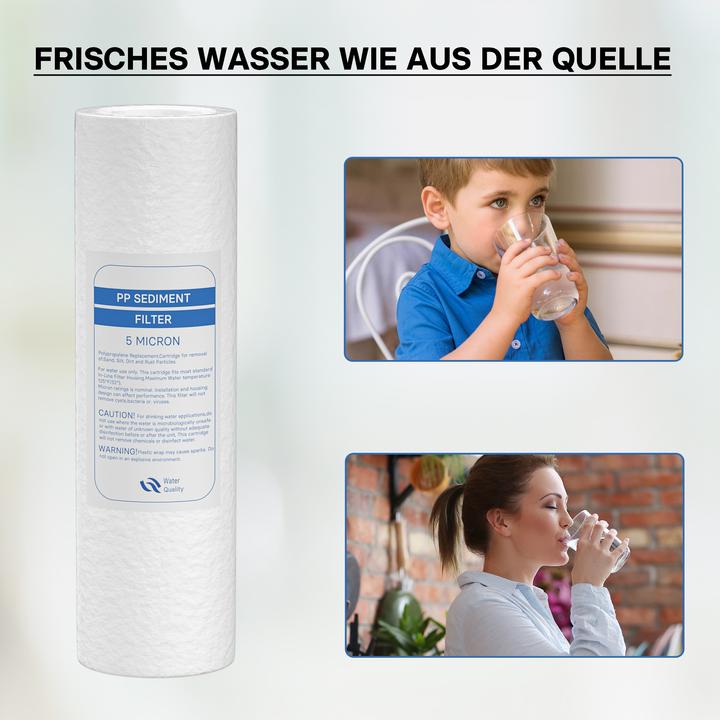 Produktbild Naturewater PP Sedimentfilter 10" 254mm 5µ Ersatz Wasserfilter Trinkwasserfilter